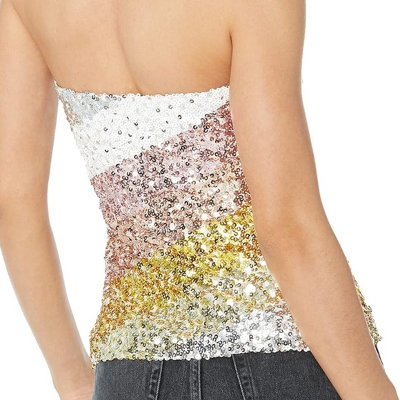 Trina Turk FETCHING TOP multicolor sequins in xxl - Picture 5 of 10